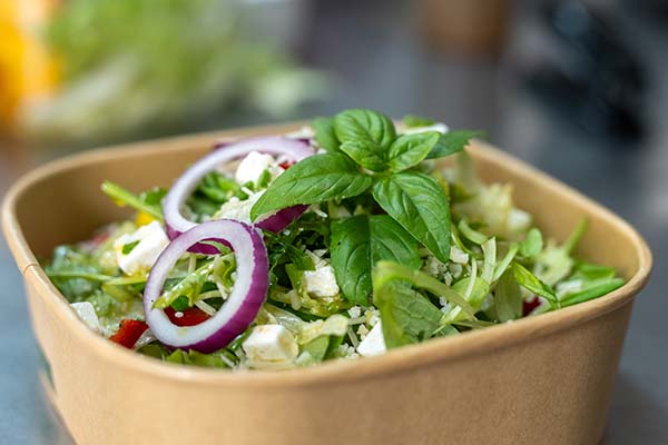  Greek salad with feta